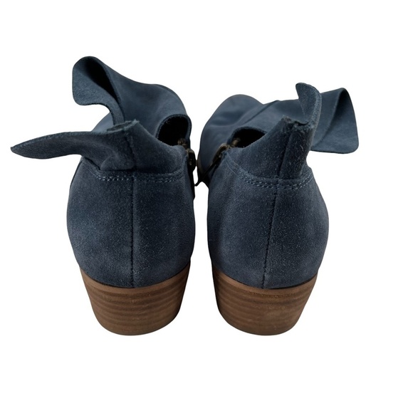 Seychelles Blue Snare Side Zip Block Heel Ankle Boots Size 7 Women’s - Picture 7 of 9